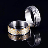 Taoist Golden Light Mantra Rotating Ring